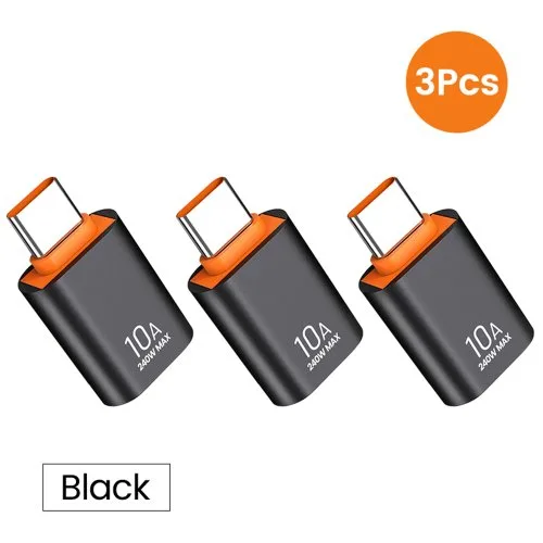 USB Zu C schwarz x3