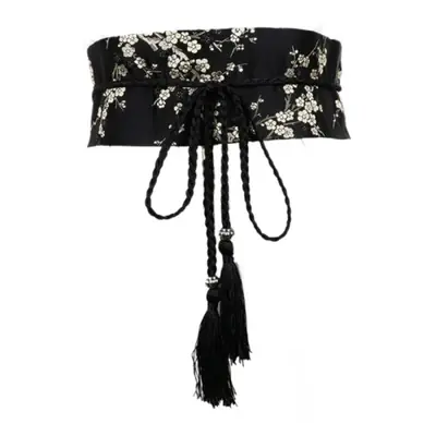 Image de Ceinture Hanfu Élégante avec Glands et Motifs Encre