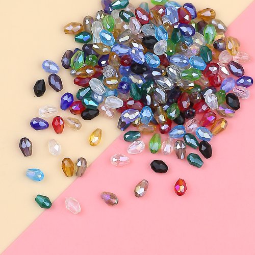 Immagine di Perline di Cristallo Austriaco Squisito di Alta Qualità 3x5mm - 100 Pezzi Sfaccettate per Gioielli Fai da Te, Collane e Braccialetti