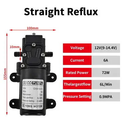 Image de Micro Pompe à Eau 12V - Haute Pression & Auto-Stop