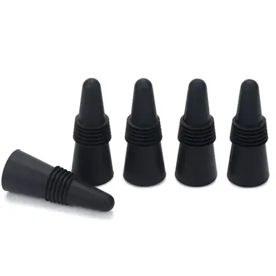 Image de Bouchons de bouteille en silicone anti-fuite - Idéal pour vin, whisky, bière & champagne