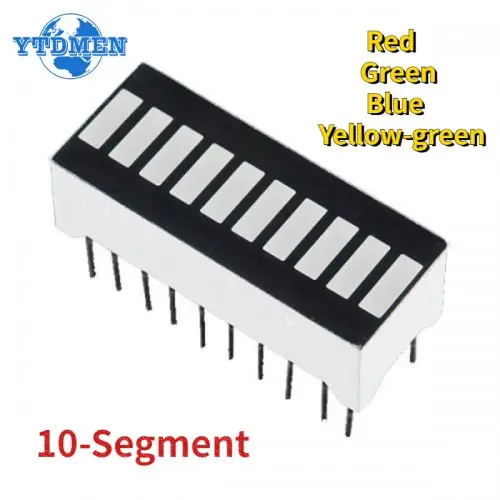 Image de Barre LED 10 Segments - Affichage Numérique Multicolore