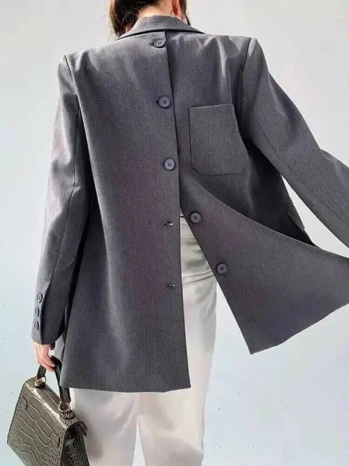 Grauer Blazer
