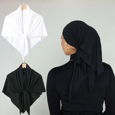 Image de Écharpe Hijab en Coton Doux - Style Moderne & Confortable