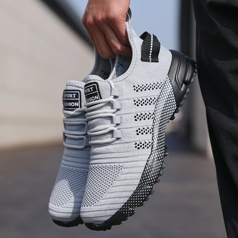 Imagen de Zapatillas de deporte informales para Hombre, Zapatillas de malla ligeras y transpirables con suela ...
