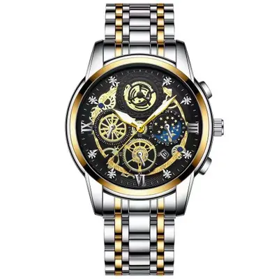 Image de Montre Homme Luxe Quartz - Élégante & Résistante à l'Eau