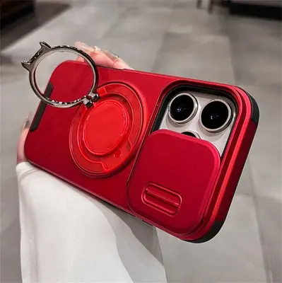 Image de Étui de protection luxueux avec anneau magnétique pour iPhone