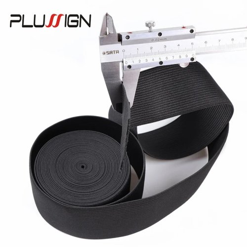 Bild von 5 Meter schwarzes elastisches Spandex-Band, 1,5 cm breit – perfekt für Perücken, Kleidung und Näharbeiten mit flexibler Passform