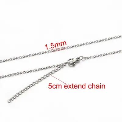 Image de Collier Chaîne Acier Inoxydable Or - Lot de 5 Pièces