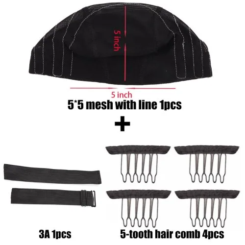 5x5mesh cap6pcs set