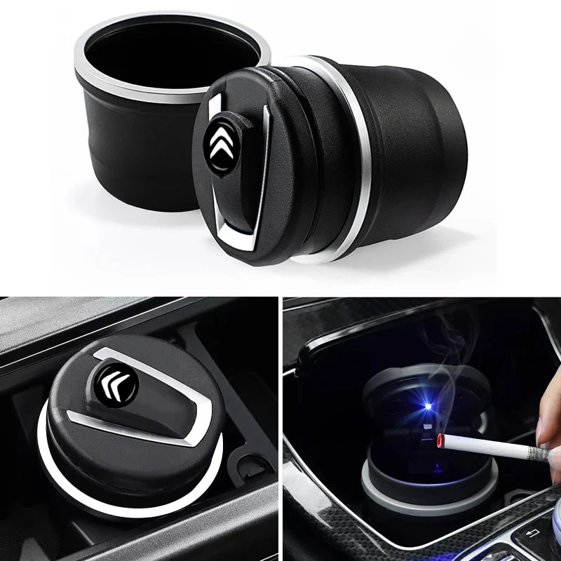 Image de Cendrier LED Multifonction pour Citroën - Élégant & Pratique
