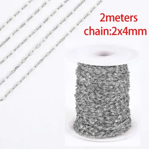 Image de Chaîne Inox 2m - Idéale pour Bijoux DIY