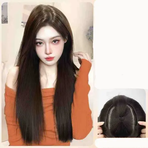 Image de Extensions Cheveux Synthétiques 50cm - Naturel & Lisse