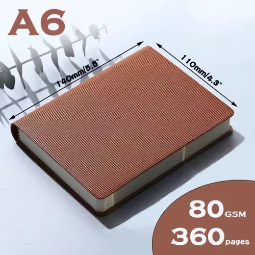 Image de Carnet A6 Ligné 360 Pages - Planificateur Étudiant & Bureau