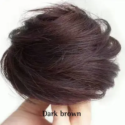 Image de Chignon Synthétique Élastique - Cheveux Raides Naturels