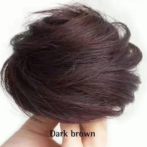 Image de Chignon Synthétique Élastique - Cheveux Raides Naturels