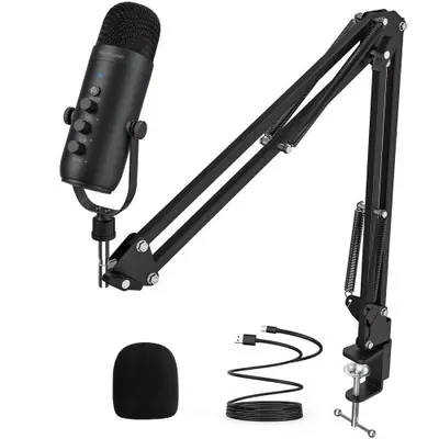 Image de Microphone Pro USB Cardioïde pour Podcast & Studio