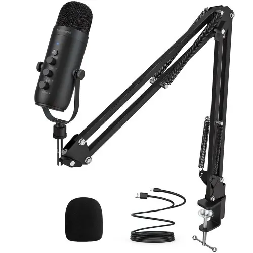Image de Microphone Pro USB Cardioïde pour Podcast & Studio