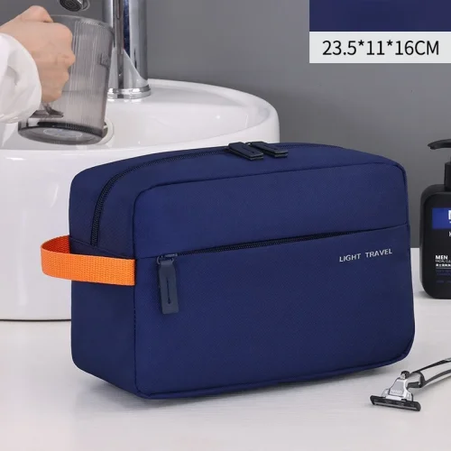 Bild von 3-in-1 Reise-Kulturbeutel für Herren, Oxford-Kulturbeutel-Organizer, Dopp Kit, wasserabweisender Rasiersack, Kosmetiktasche, Make-up-Organizer