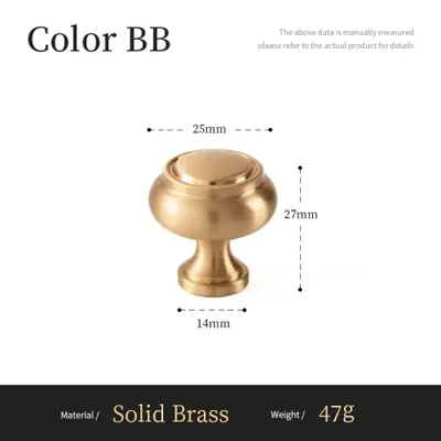 Image de Boutons de Meuble en Laiton Brossé - Élégance et Durabilité