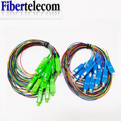 Imagen de Cable de Fibra Óptica SC UPC/APC de 12 Núcleos con Conectores de Puente Trenzado para Alta Velocidad y Transmisión de Datos en PC y Monitores