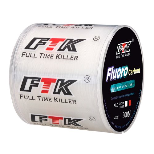 Image of Premium 300m & 500m Fluorocarbon Coated Fishing Line – 4lb to 32lb Carbon Fiber Leader for Lure Fishing, Sinking Line with Japanese Quality