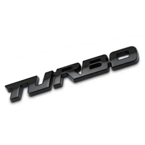 Image de Badge 3D Turbo Métallique pour Voiture