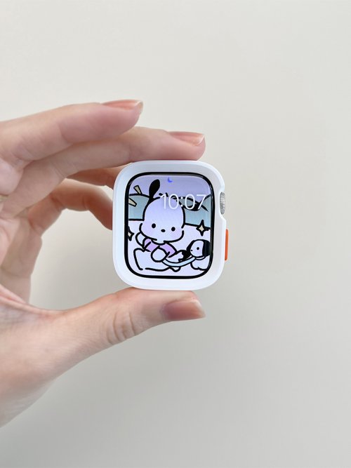 Imagen de Funda de silicona Candy + correa para Apple Watch Series 11 10 9 8 7 45mm 41 Band SE 6 5 4 44 40mm correa de nailon iwatch Ultra 49mm