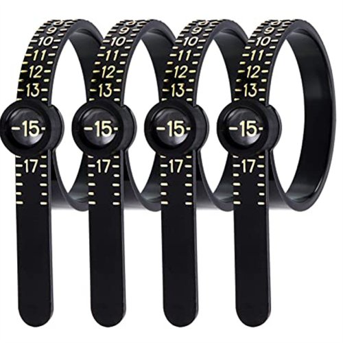 Afbeelding van Professioneel Ringmaat Meetinstrument met Vergrootglas en Meetlint – Accurate Ring Sizers voor Mode en Sieraden