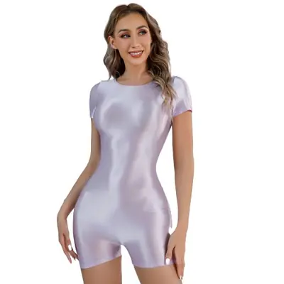 Image de Body Élastique Sexy - Justaucorps Brillant pour Femme