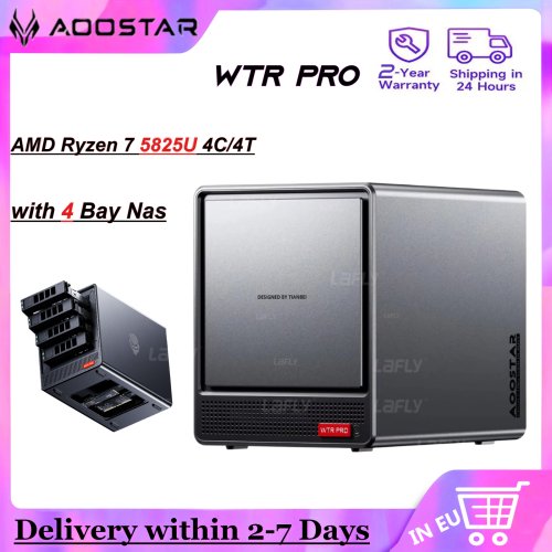 Image de Mini PC AOOSTAR WTR Pro 4 Baies NAS - Ryzen 7 5825U