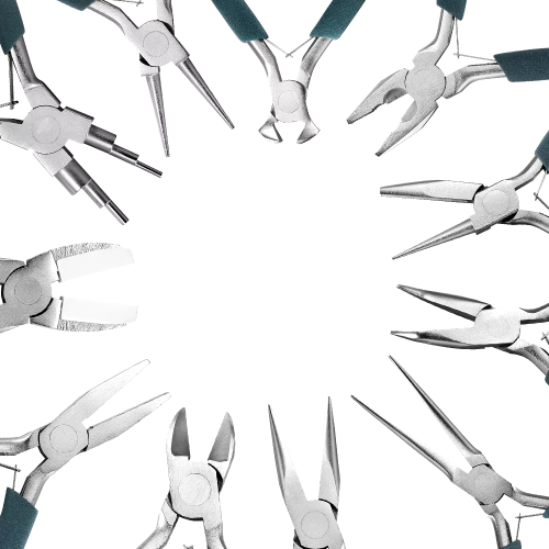 Image of 12 Styles High Quality Chrome Vanadium Stainless Steel End Cutting Wire Pliers Hand Tools DIY Jewelry Findings Making Pliers Set