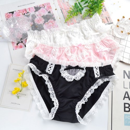 Immagine di Mutandine Lolita in Pizzo Bianco – Stile Giapponese Adorabile