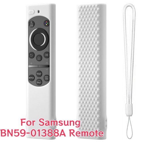 Immagine di Custodia Protettiva in Silicone per Telecomando TV Samsung BN59-01385A, 01388A, 01388H, TM2180E – Antiscivolo e Antiurto con Design Ergonomico