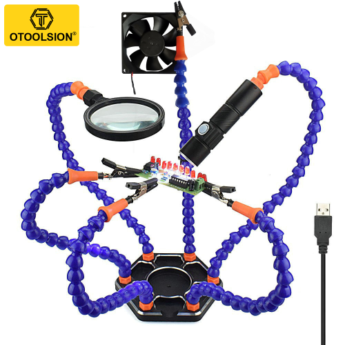 Imagen de Soporte Flexible con Brazos de Cocodrilo para Soldadura