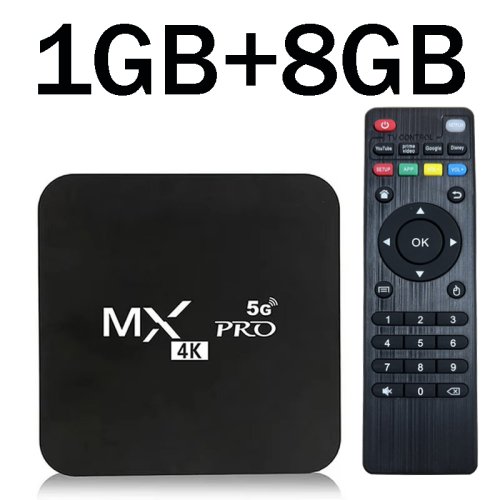 Immagine di MX Pro TV Box 8GB/128GB - Android 11, 4K Ultra HD, Dual WiFi 4G/5G