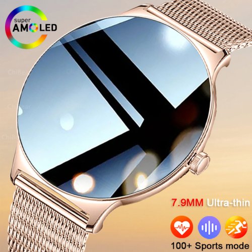 Imagen de Reloj inteligente ultrafino y duradero para mujer, pantalla Amoled de 1,43 ", llamada inalámbrica, deportes, salud, Fitness, relojes para mujer para Android iOS, 2025