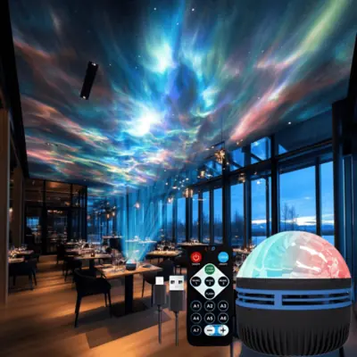 Image de Projecteur Ciel Étoilé LED - Aurores Boréales & Veilleuse