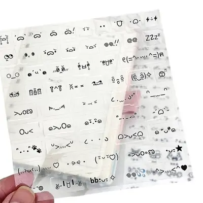 Image de Stickers Émoticônes Mignons Transparent - Décoration Journal & Papeterie