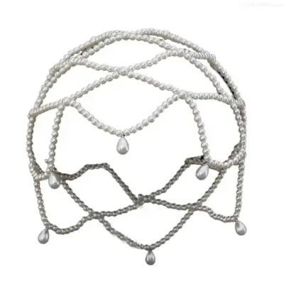 Image de Chapeau de mariée en perles élégant et luxueux