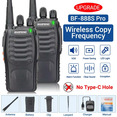 Immagine di Baofeng BF-88E Walkie Talkie Frequenza di copia wireless a lungo raggio UHF 400-470 MHz Radio bidirezionale portatile per caccia