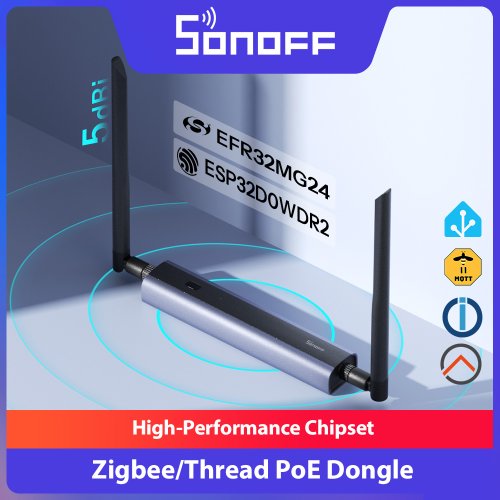 Image of Sonoff Dongle MAX Zigbee & Thread PoE Smart Hub with High-Performance Chipset and Web-Based Management Interface