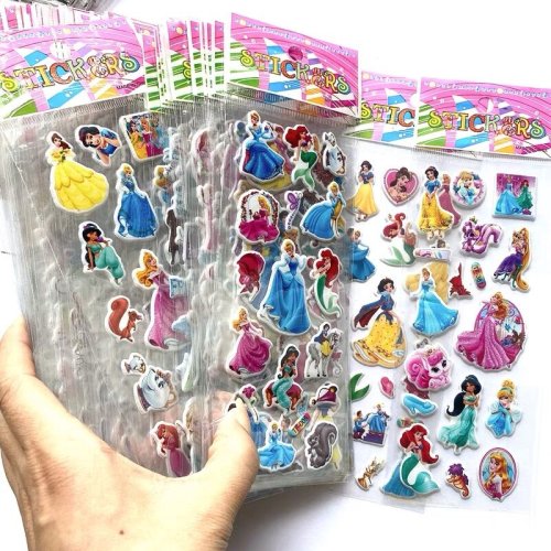 Image de Autocollants Princesses Disney Blanche-Neige - Jeu Créatif pour Enfants