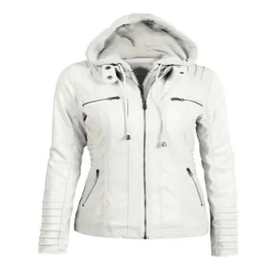 Image de Veste en Cuir à Capuche - Style Urbain & Élégant
