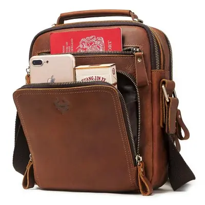 Image de Sac Bandoulière Homme en Cuir Vintage