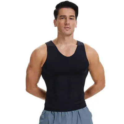 Image de Gilet Compression Homme - Modelant & Amincissant