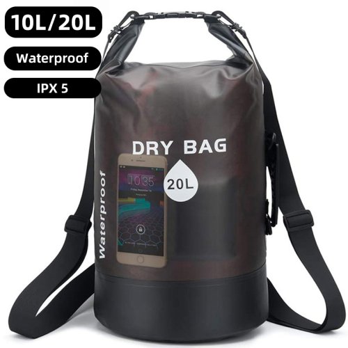 Image of Waterproof Dry Bag 10L & 20L – Durable Storage Pouch for Swimming, Trekking, Rafting, Boating, Kayaking, and Outdoor Adventures
