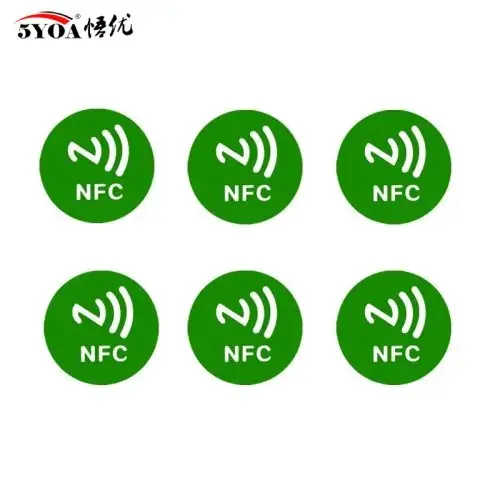 6 pièces vertes NFC213