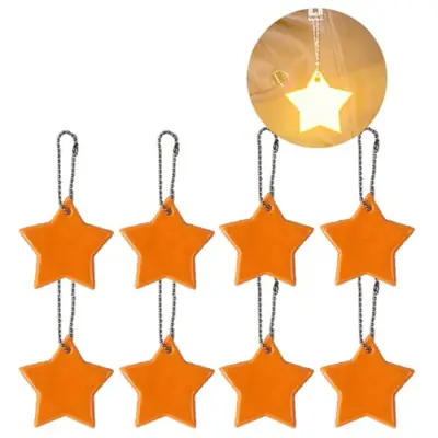 Image de Porte-clés Réfléchissants Étoiles - Lot de 8