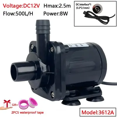 Image de Pompe Submersible Silencieuse 12V - Irrigation & Hydroponie